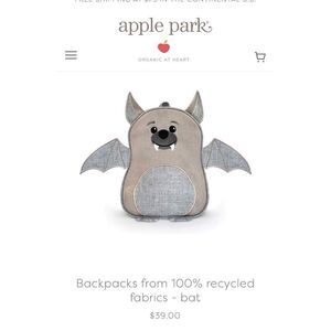 Apple Park Kids bat backpack SOLD OUT